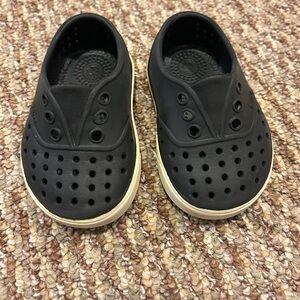 Native Kids Black Slip-On Shoes